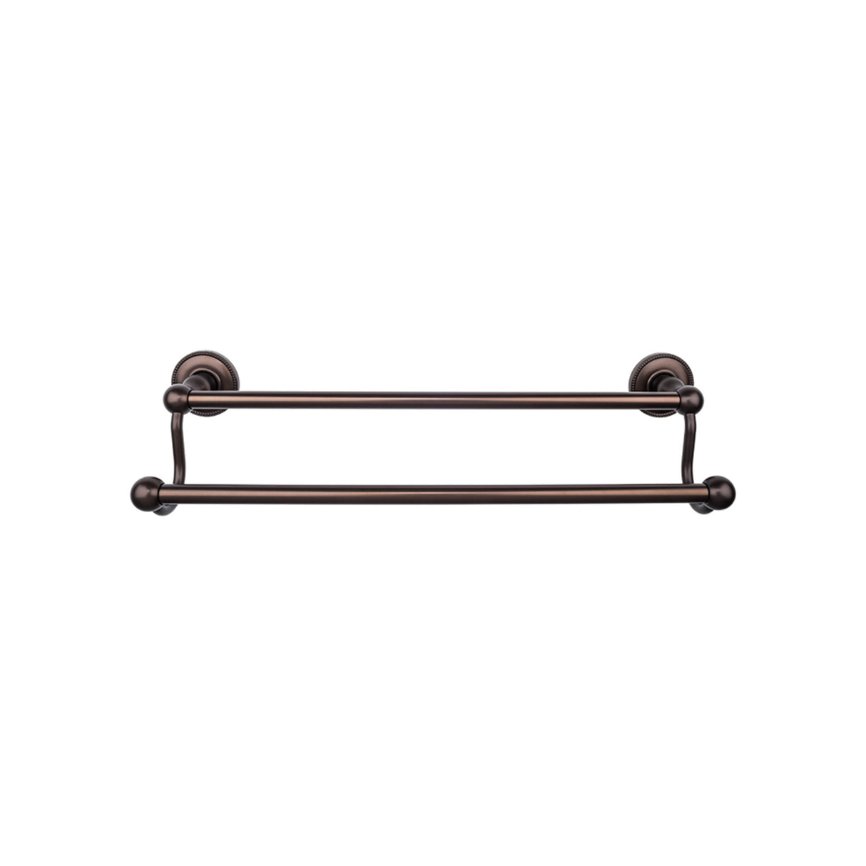 Top Knobs ED9ORBA TOP BATH (R) Edwardian Bath Double 26 1/2" Wall Mounted Towel Bar Oil Rubbed Bronze
