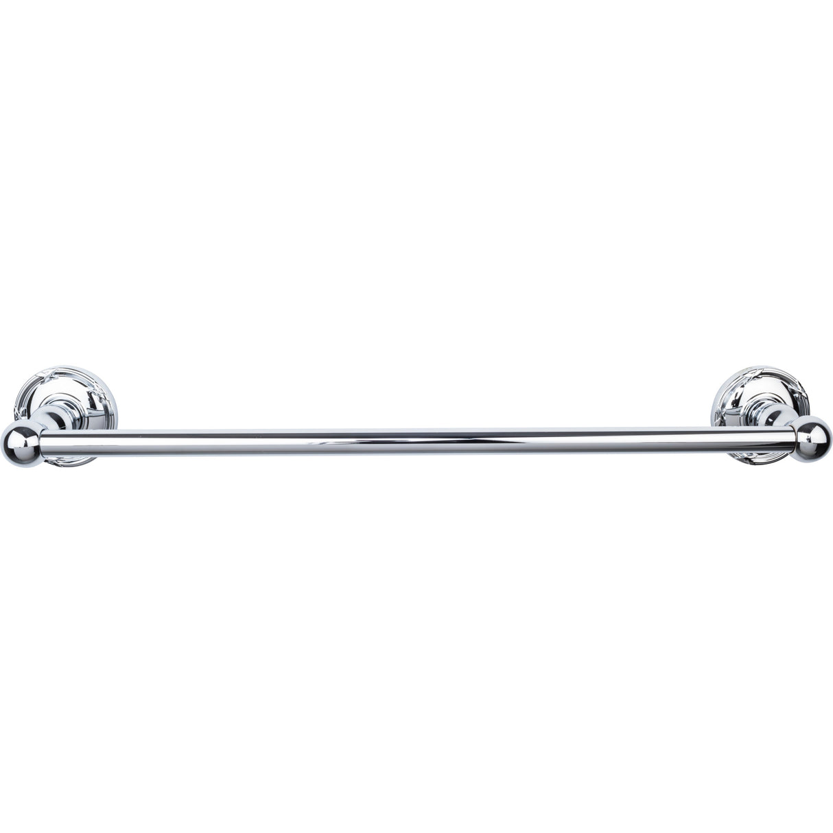 Top Knobs Edwardian Bath Towel Bar 18" Single Ribbon Backplate