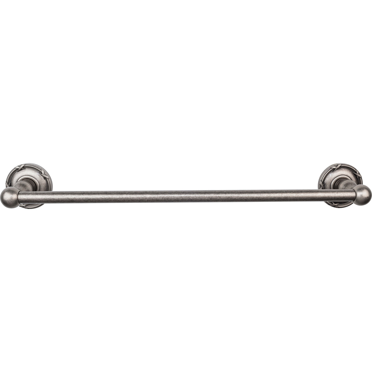Top Knobs Edwardian Bath Towel Bar 18" Single Ribbon Backplate