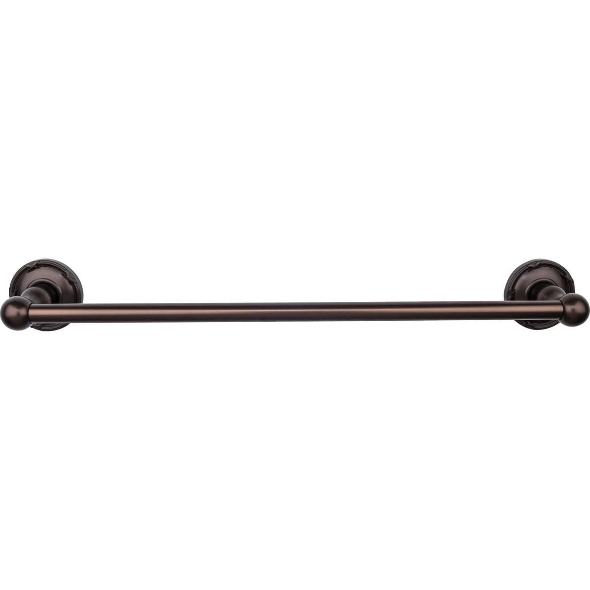 Top Knobs Edwardian Bath Towel Bar 18" Single Ribbon Backplate