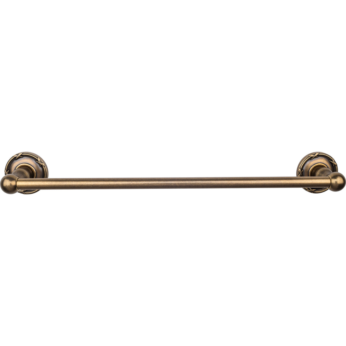Top Knobs Edwardian Bath Towel Bar 18" Single Ribbon Backplate