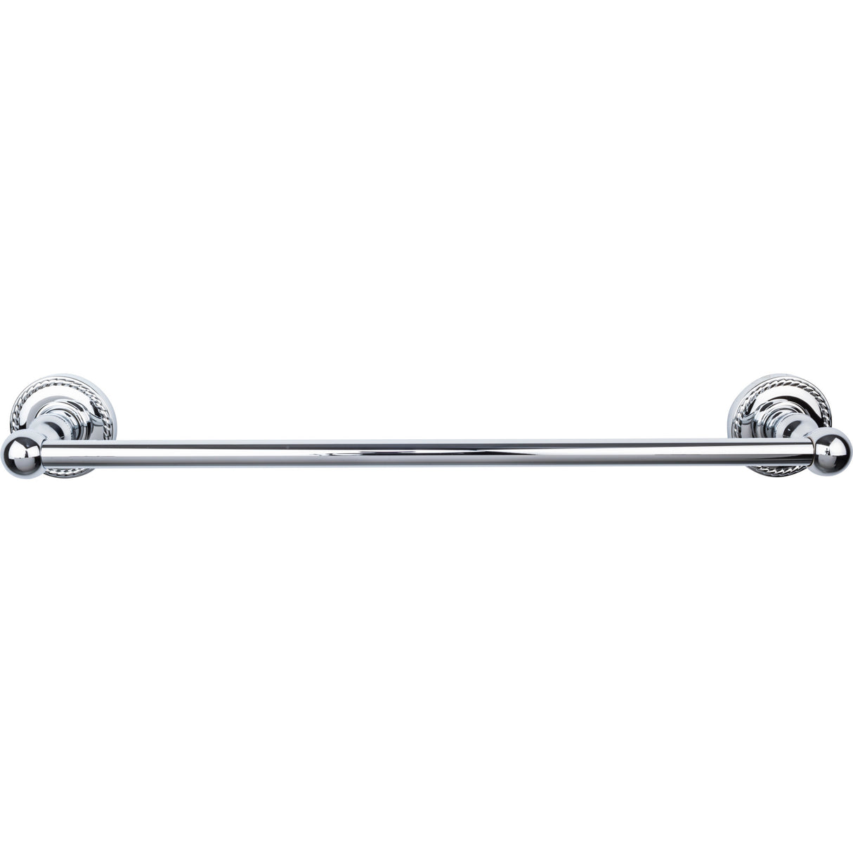 Top Knobs Edwardian Bath Towel Bar 18" Single Rope Backplate