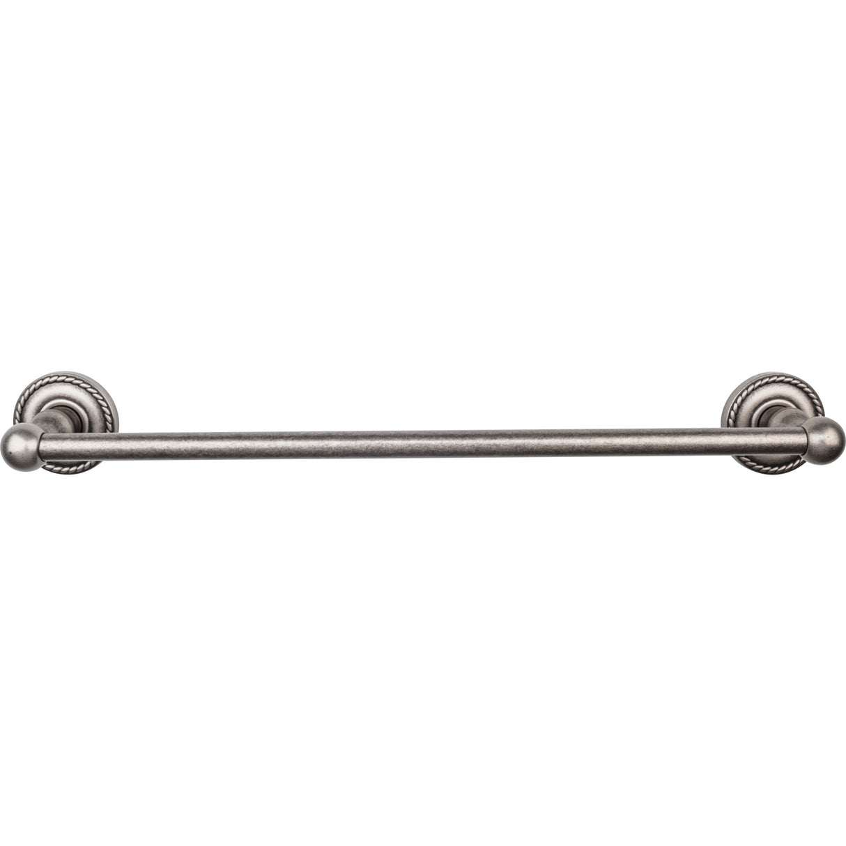 Top Knobs Edwardian Bath Towel Bar 18" Single Rope Backplate