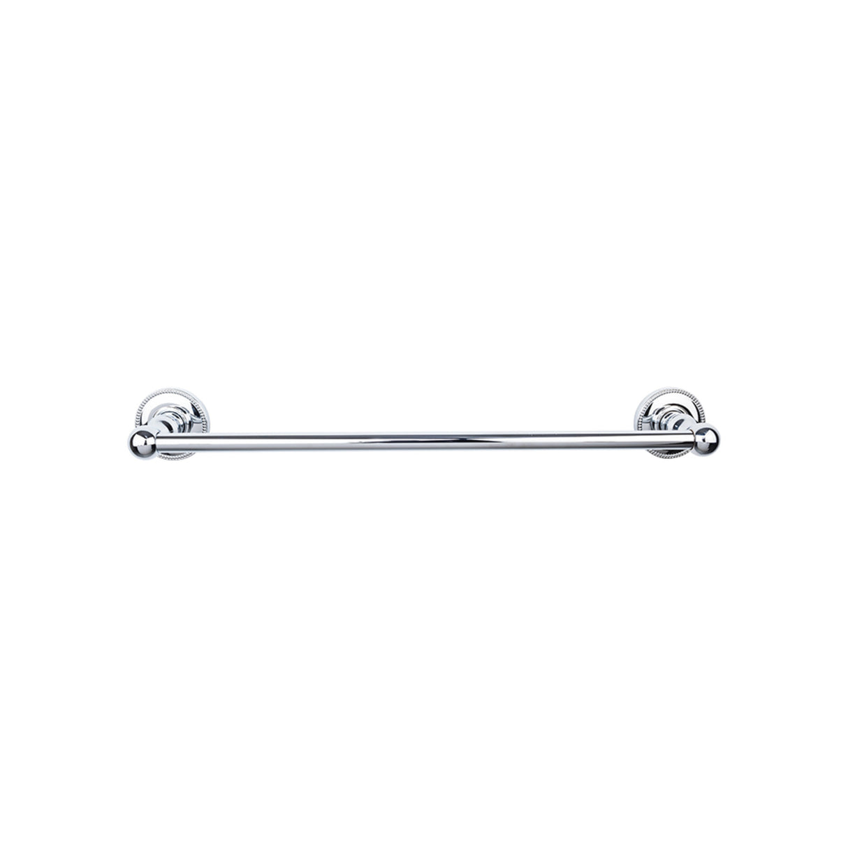 Top Knobs Edwardian Bath Towel Bar 24" Single Beaded Backplate