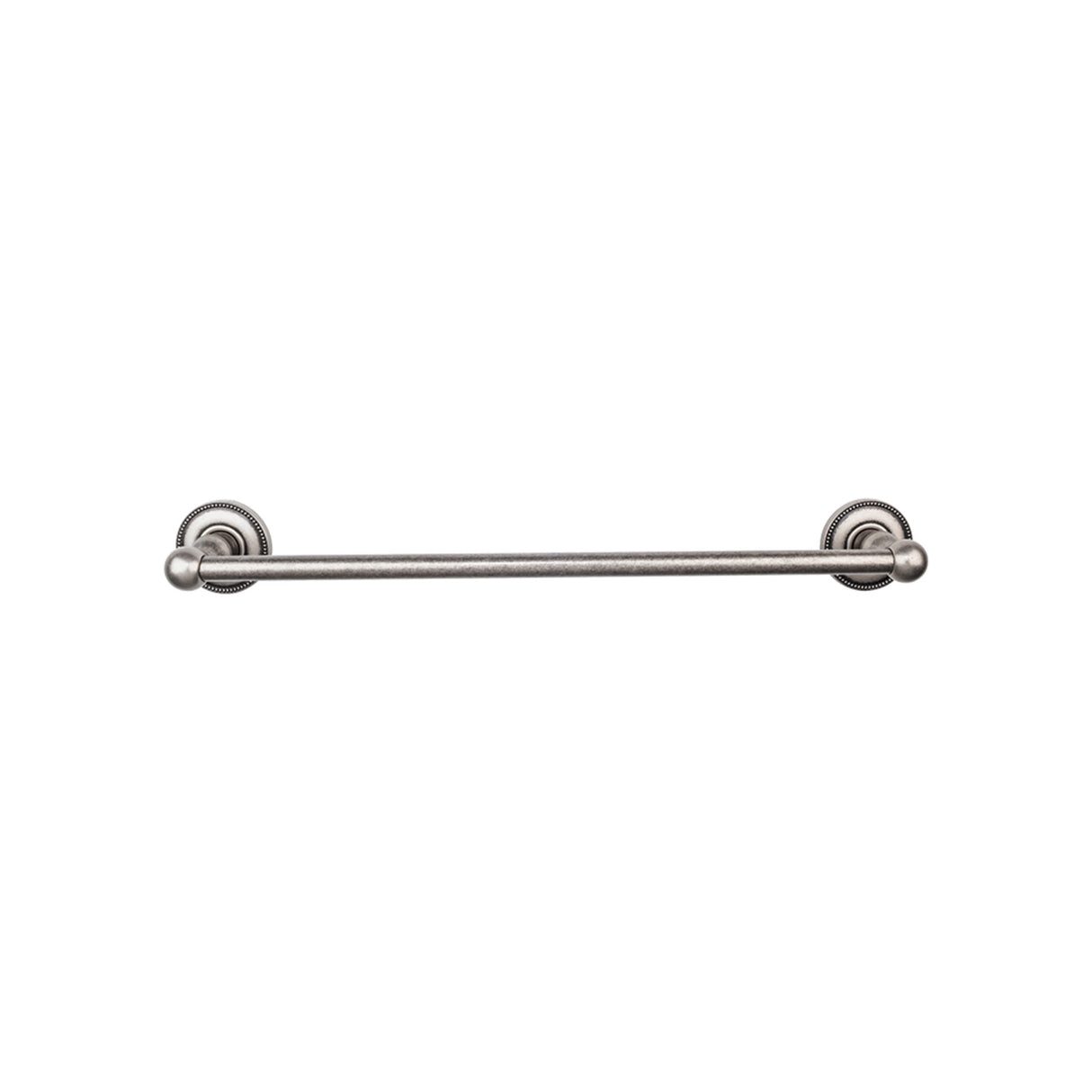 Top Knobs Edwardian Bath Towel Bar 24" Single Beaded Backplate