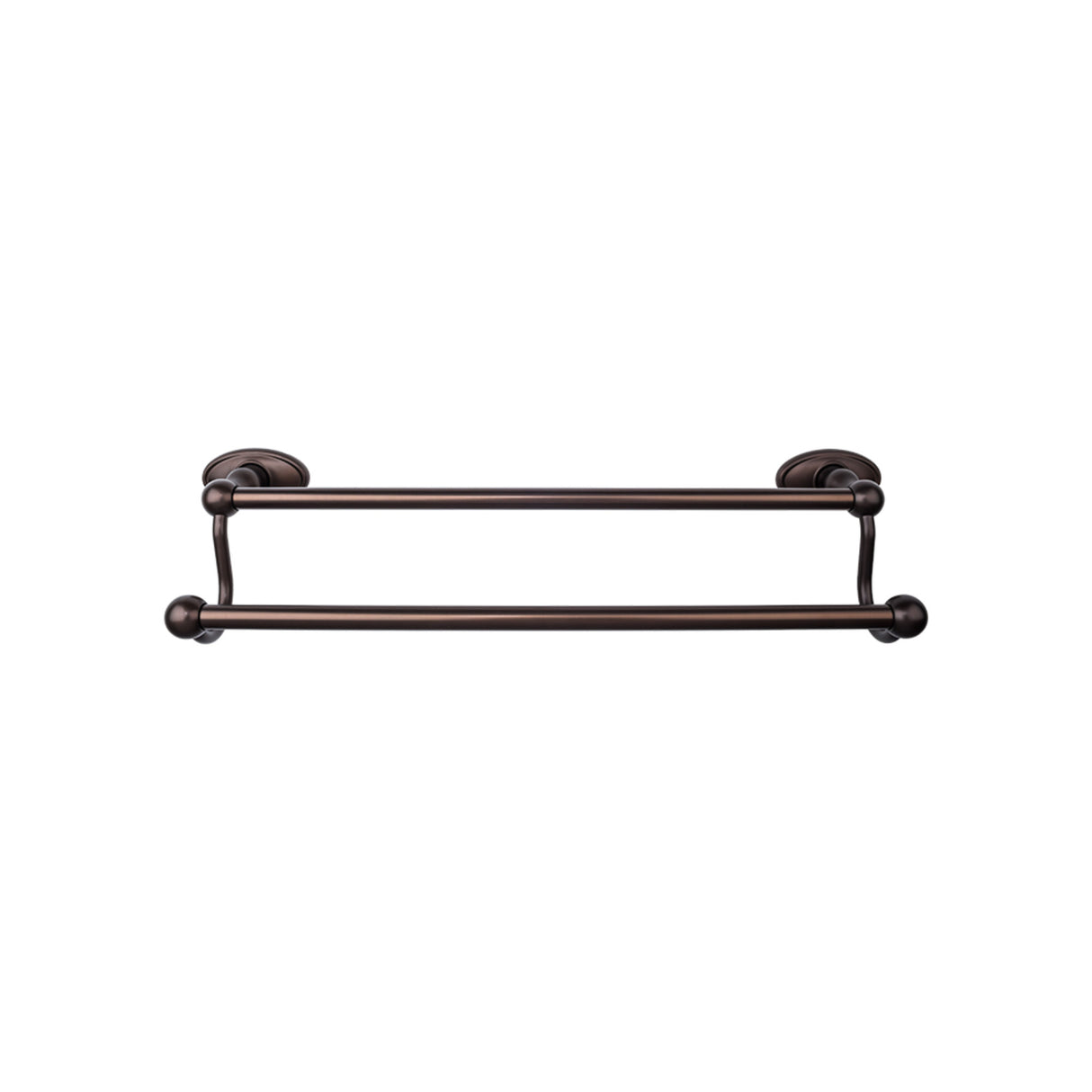 Top Knobs Edwardian Bath Towel Bar 30" Double Oval Backplate