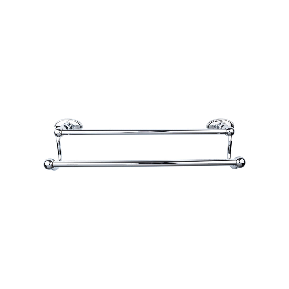 Top Knobs Edwardian Bath Towel Bar 30" Double Oval Backplate