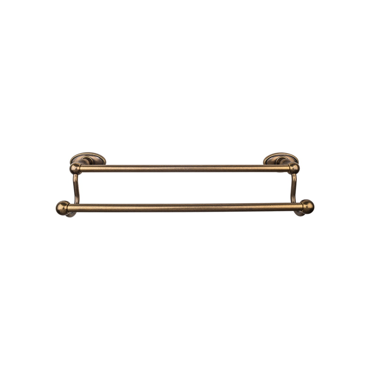 Top Knobs Edwardian Bath Towel Bar 30" Double Oval Backplate