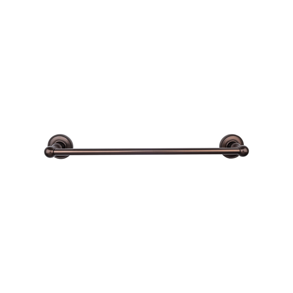 Top Knobs Edwardian Bath Towel Bar 30" Single Beaded Backplate