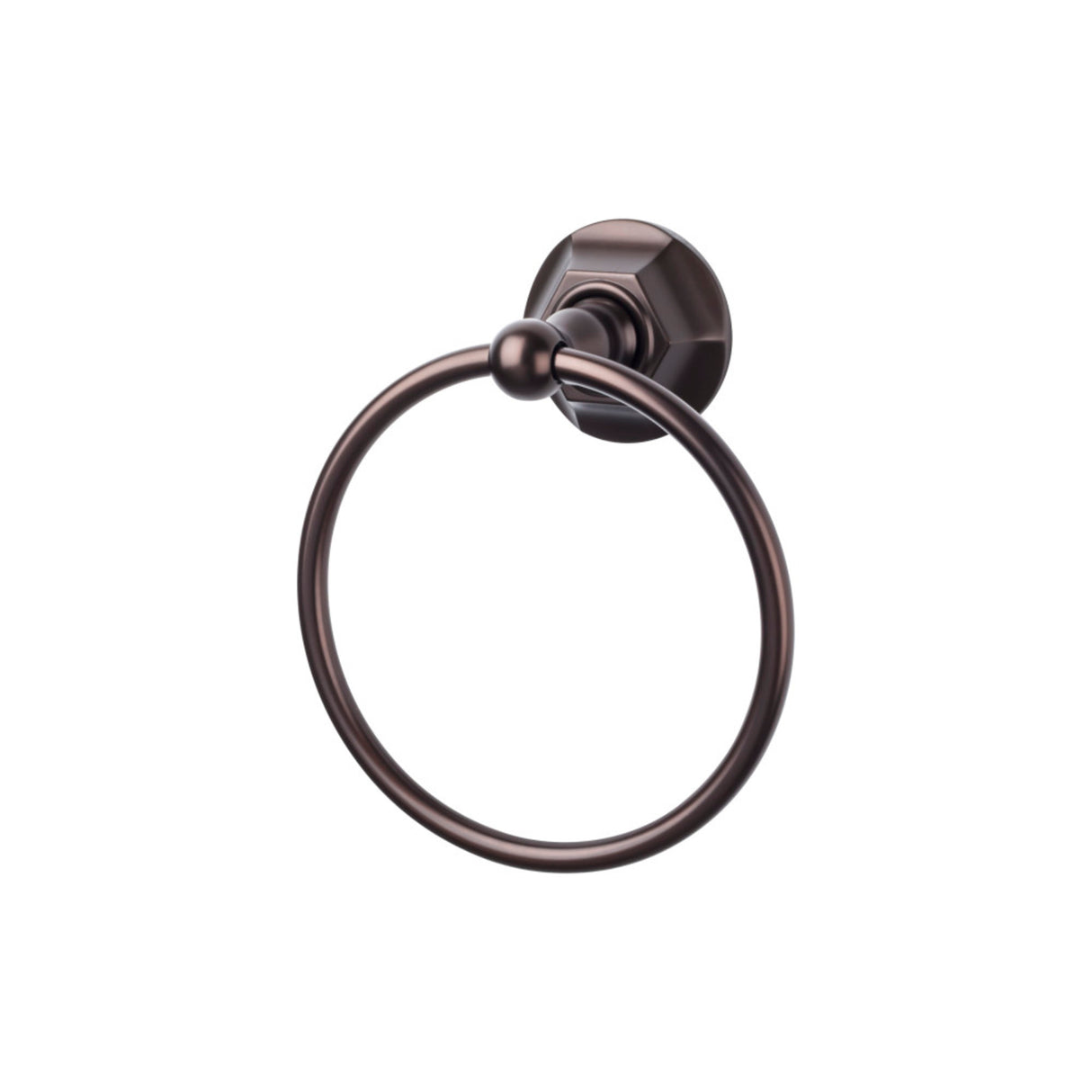 Top Knobs Edwardian Towel Ring Hex Backplate
