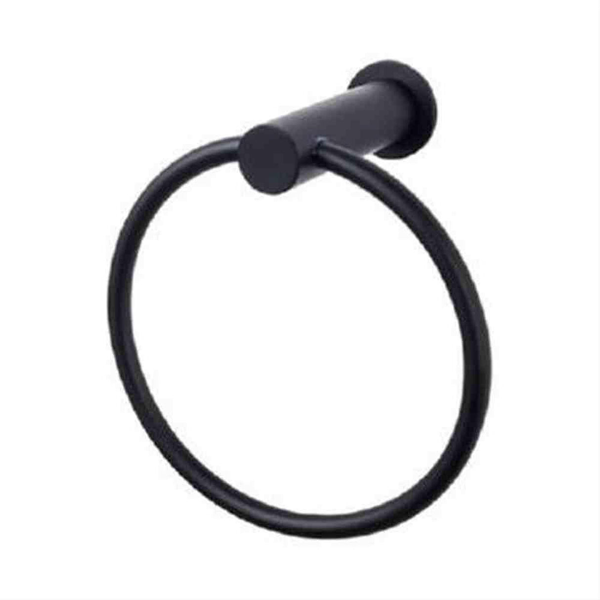 Top Knobs HOP5BLK HOP5 Hopewell Towel Ring Flat Black