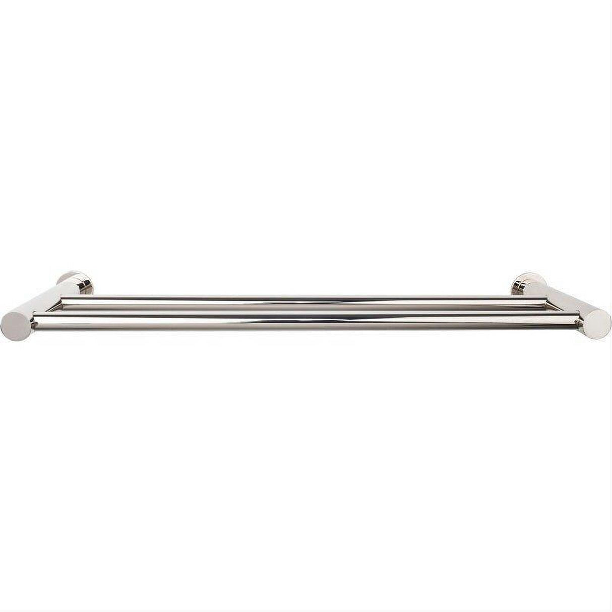 Top Knobs HOP7PN HOP7 Hopewell Bath Towel Bar 18 Inch Double Polished Nickel