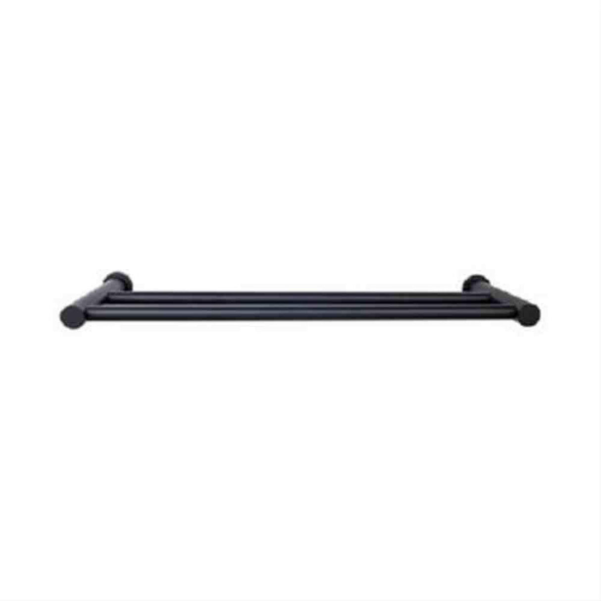 Top Knobs HOP9BLK HOP9 Hopewell Bath Towel Bar 24" Double Flat Black