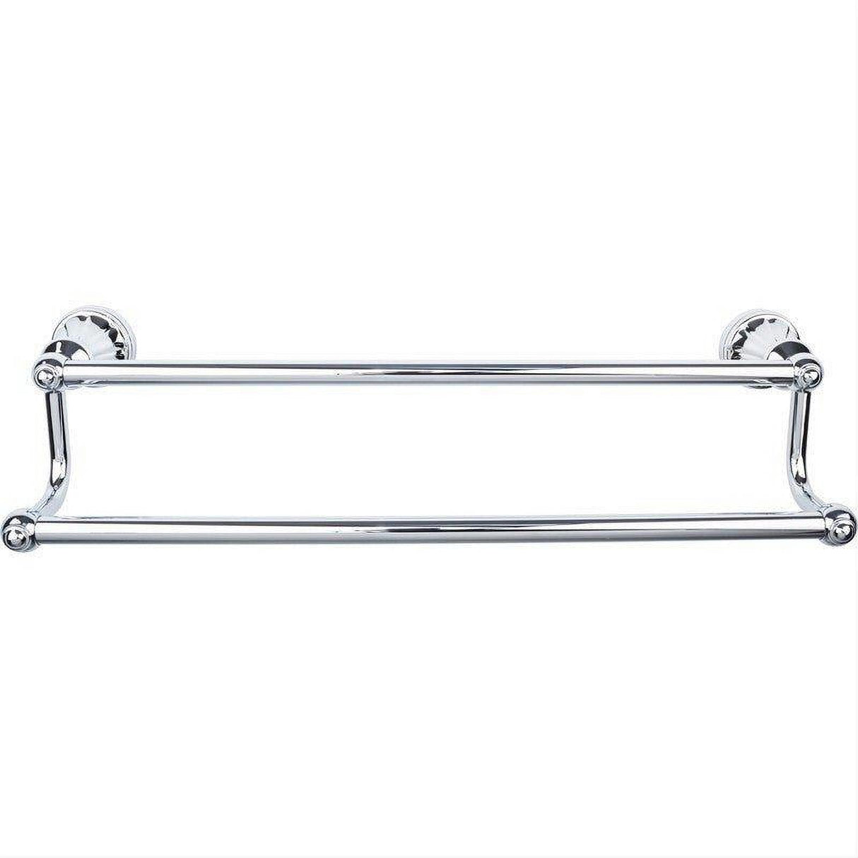 Top Knobs HUD7PC HUD7 Hudson Bath Towel Bar 18 Inch Double Polished Chrome