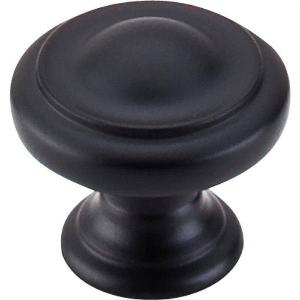 Top Knobs M1117 M1 Dome 1 1/8" Diameter Mushroom Cabinet Knob Flat Black