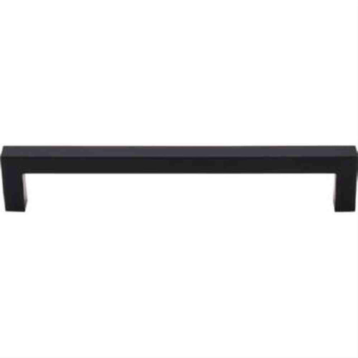 Top Knobs M1156 Square Bar Cabinet Pull 6-5/16" Center to Center Flat Black