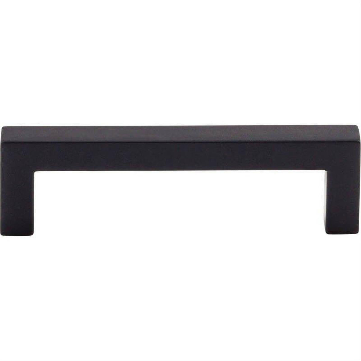 Top Knobs M1162 Square Bar 3 3/4" Center to Center Bar Pull Flat Black