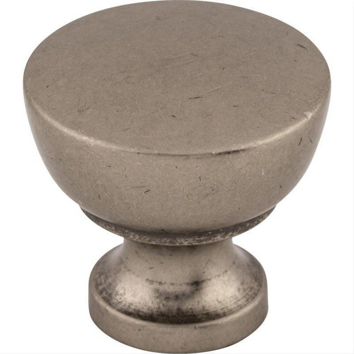 Top Knobs M1202 M1 Bergen 1 1/4" Diameter Mushroom Cabinet Knob Pewter Antique
