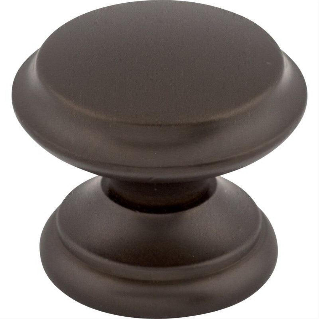 Top Knobs M1230 Flat Top 1 3/8" Diameter Mushroom Cabinet Knob Oil Rubbed Bronze