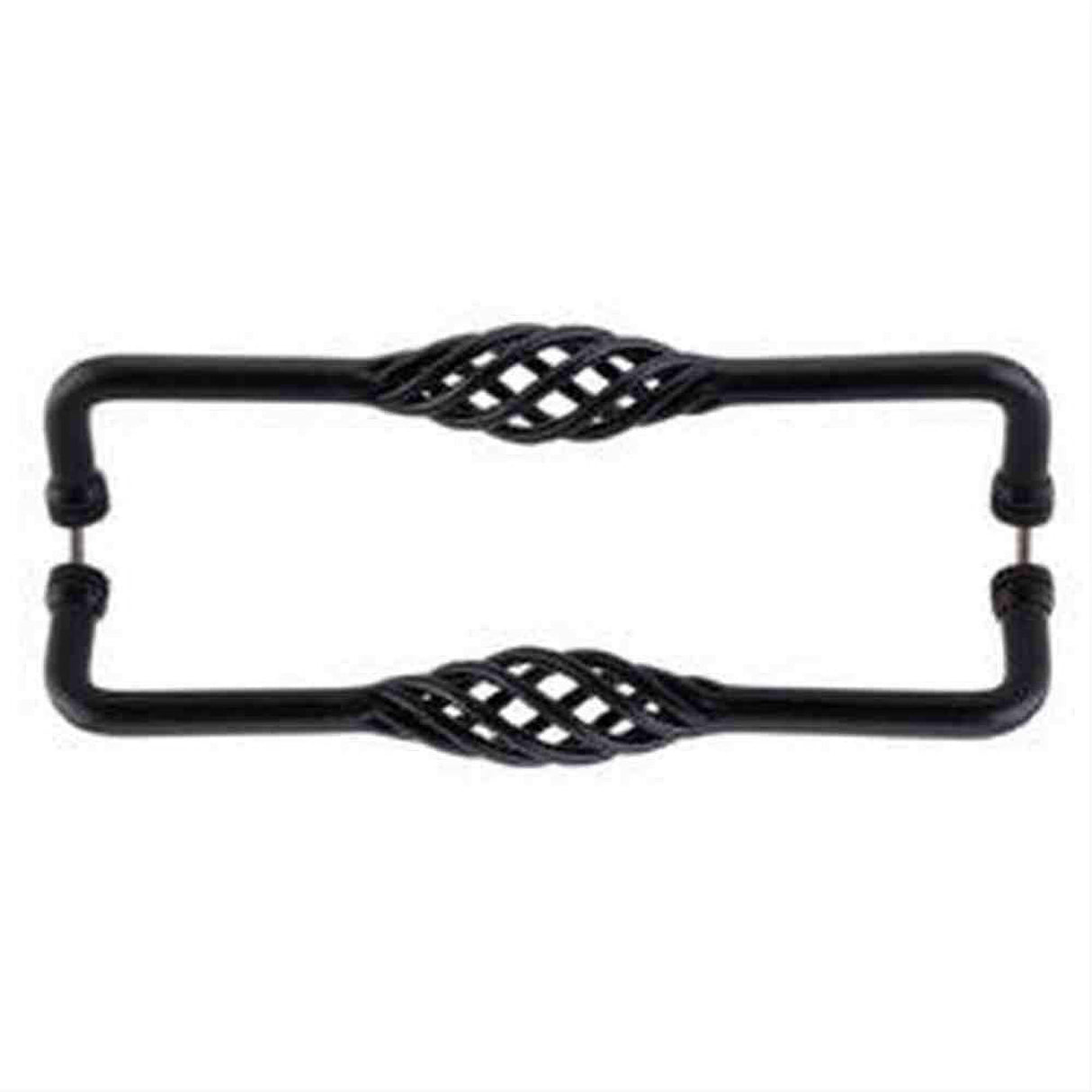 Top Knobs M1243-12 Birdcage Cabinet Pull / Appliance Pull 12" Center to Center Patina Black