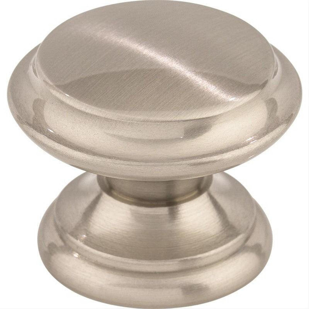 Top Knobs M1303 Flat Top 1 3/8" Diameter Mushroom Cabinet Knob Brushed Satin Nickel