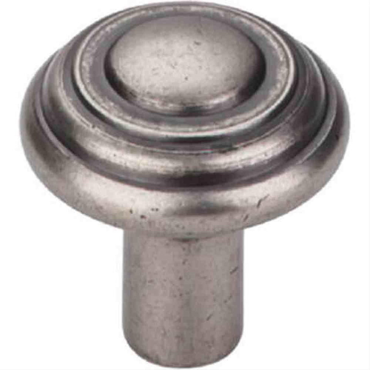Top Knobs M1470 Aspen Button Cabinet Knob 1-1/4" Silicon Bronze Light