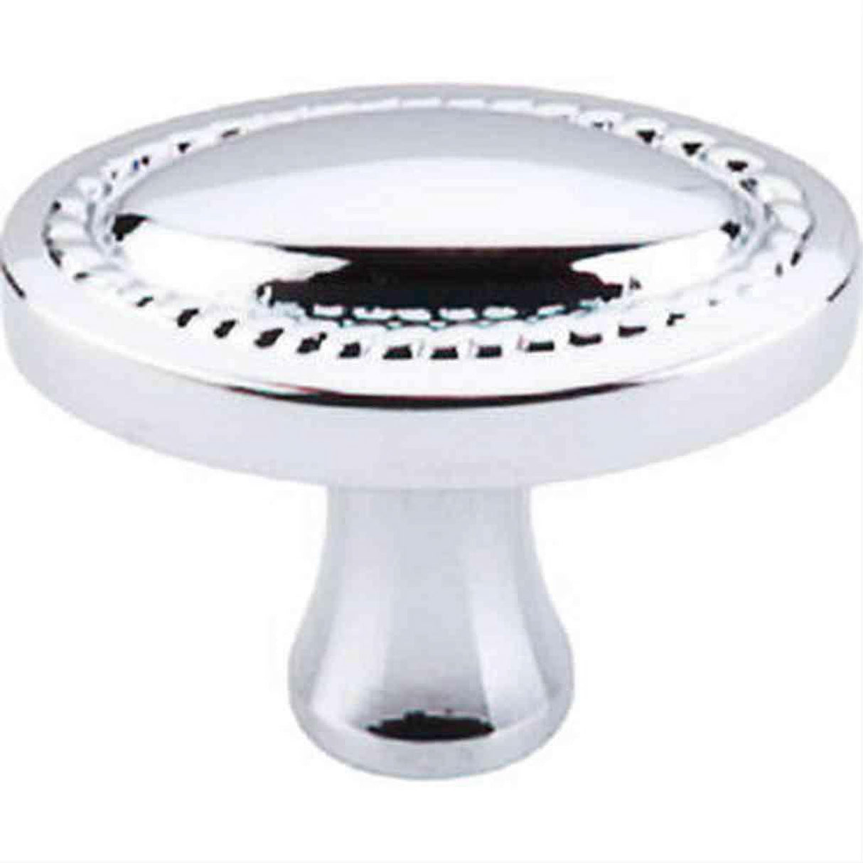 Top Knobs M1624 Oval Rope Cabinet Knob 1-1/4" Polished Chrome