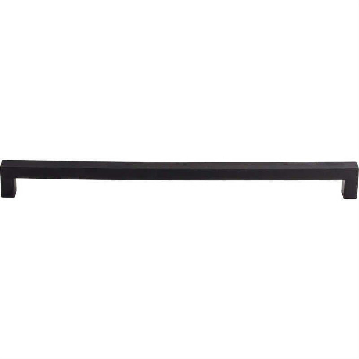 Top Knobs M1840 Square Bar 12" Center to Center Bar Pull Flat Black