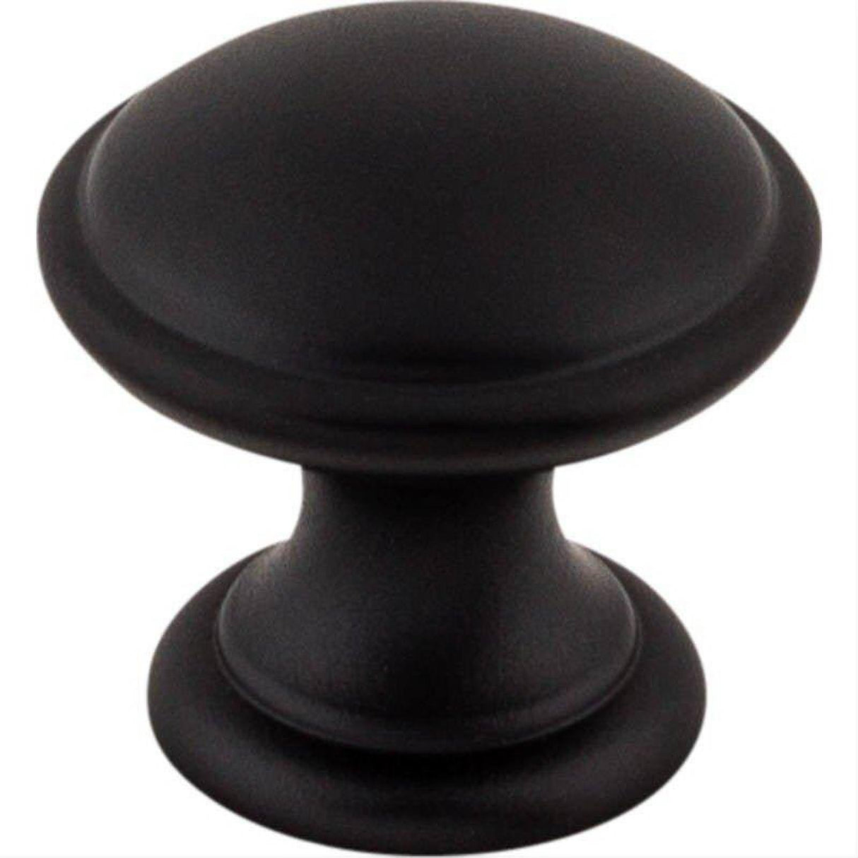 Top Knobs M1878 Emboss 1 1/4" Diameter Mushroom Cabinet Knob Flat Black