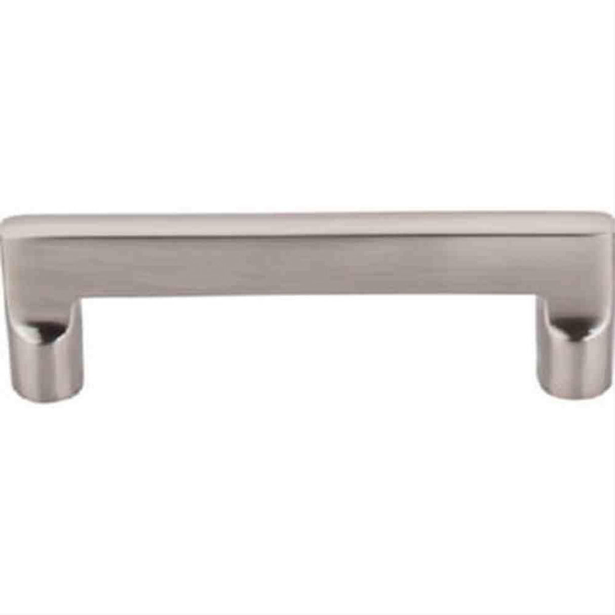 Top Knobs M1972 M1973 Aspen II Flat Sided Cabinet Pull 4" Center to Center Brushed Satin Nickel