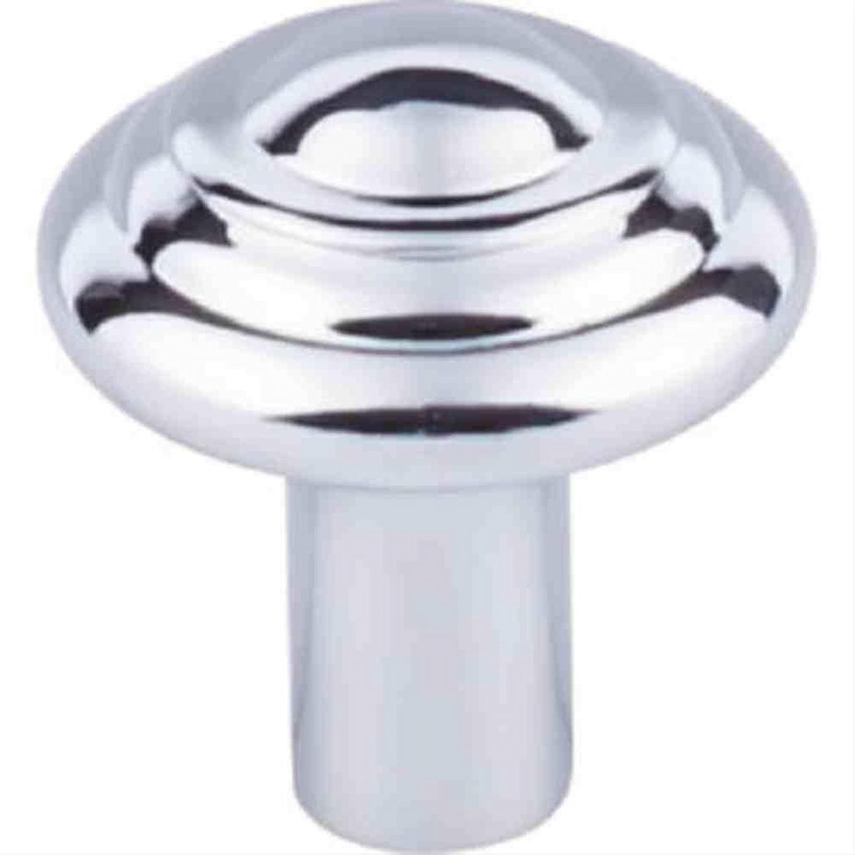 Top Knobs M2033 Aspen II Button Cabinet Knob 1-1/4" Polished Chrome