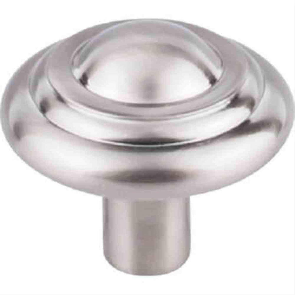 Top Knobs M2035 Aspen II Button Cabinet Knob 1-3/4" Brushed Satin Nickel
