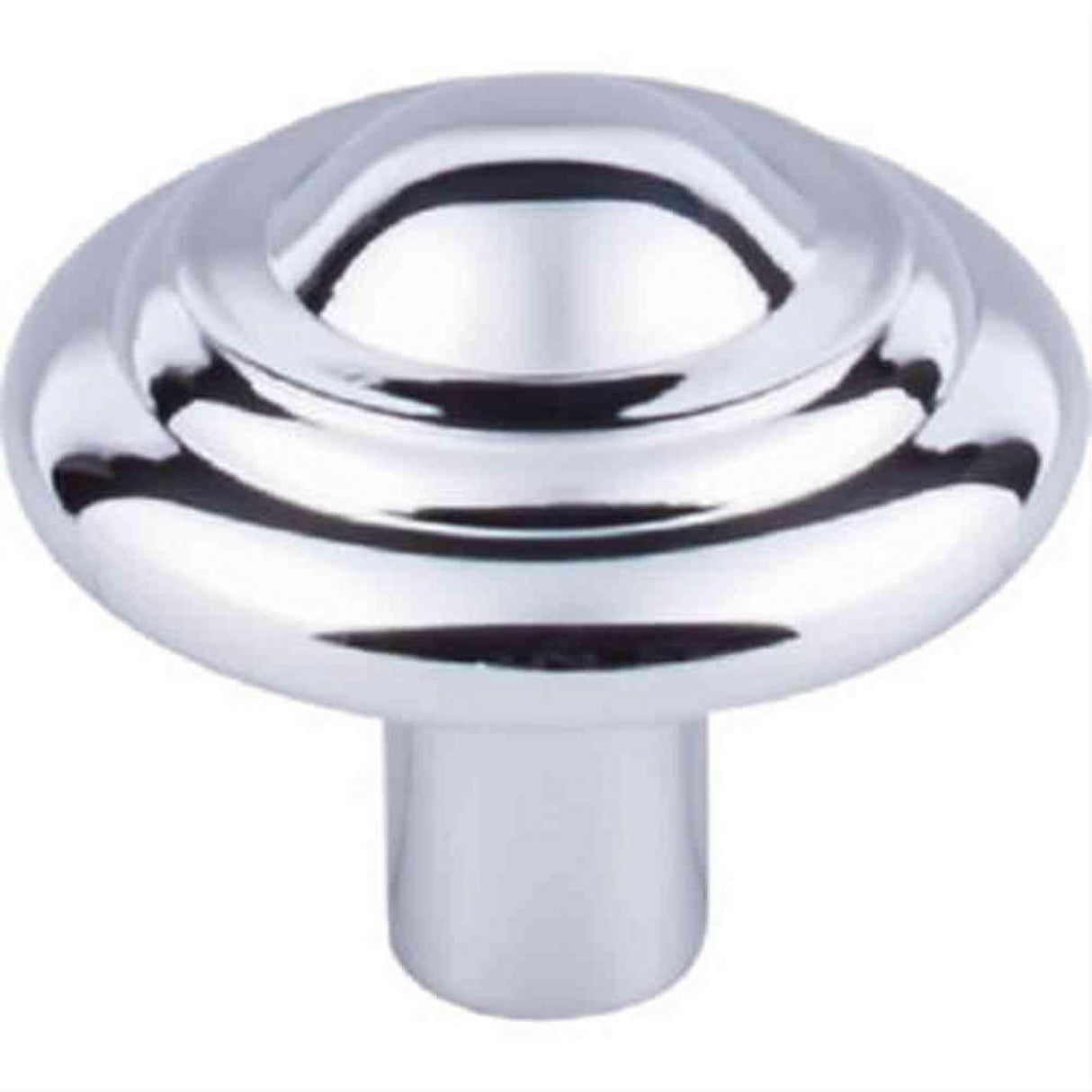 Top Knobs M2036 Aspen II Button Cabinet Knob 1-3/4" Polished Chrome