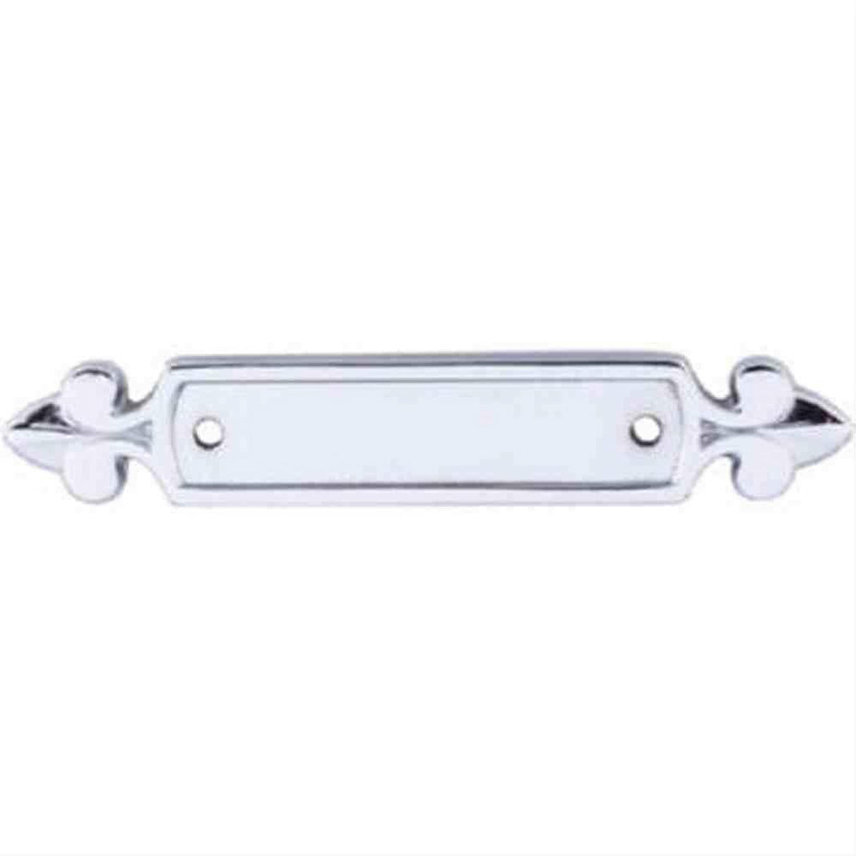 Top Knobs M2127 Dover Backplate 2-1/2in. Polished Chrome