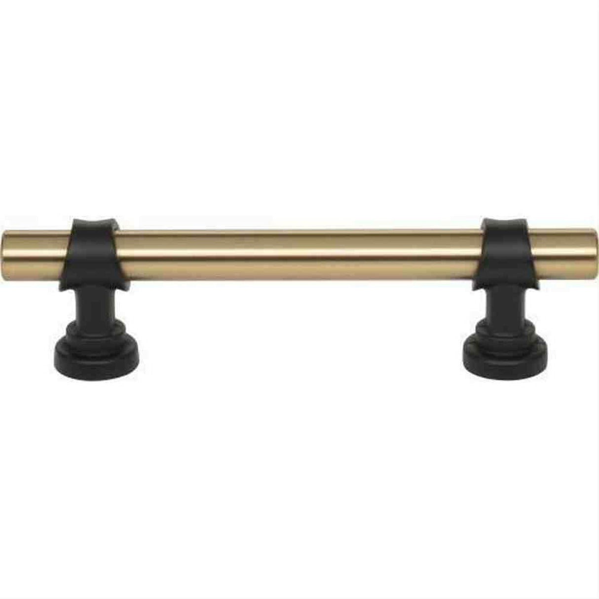 Top Knobs M2705 Bit Cabinet Pull 3-3/4" Center to Center Honey Bronze / Flat Black