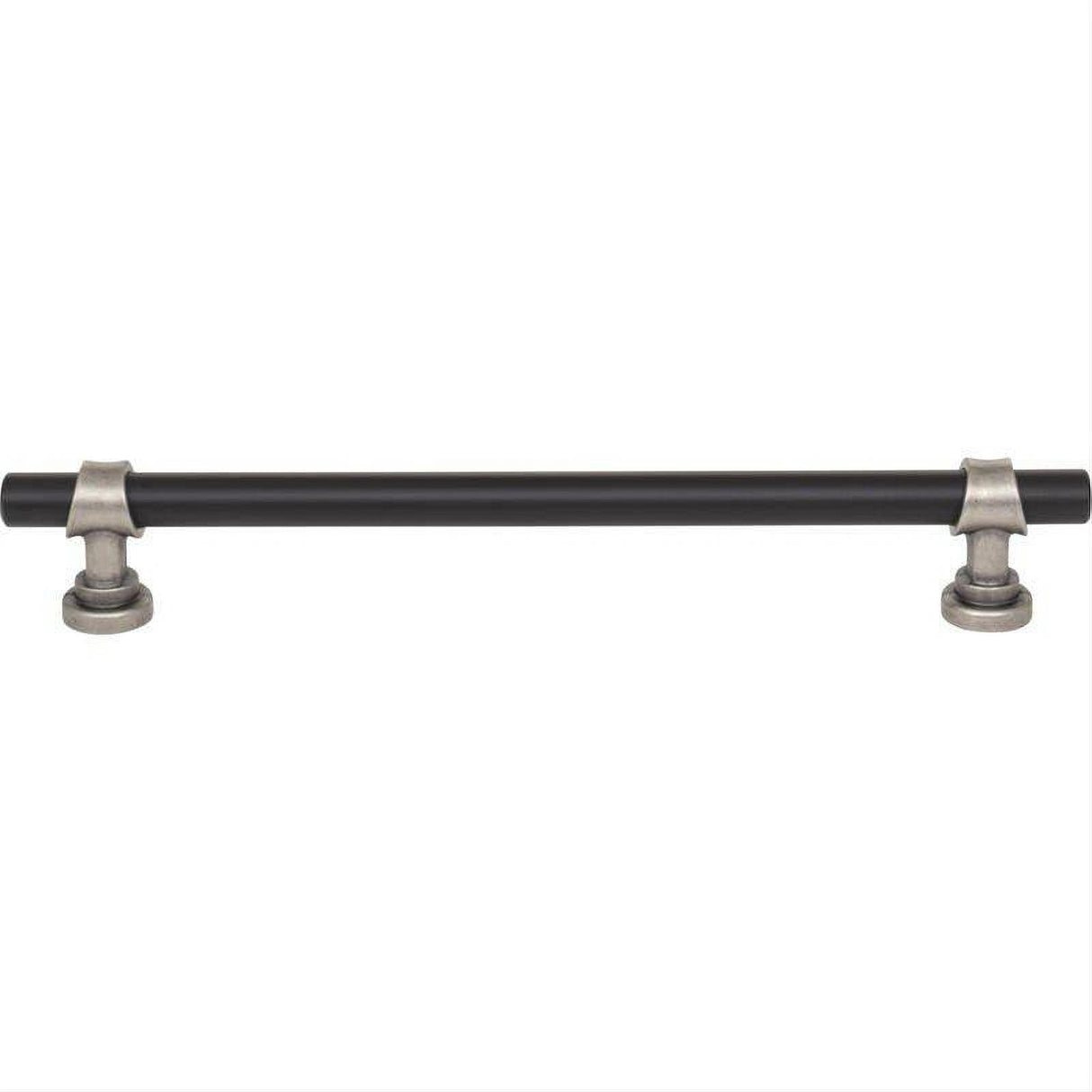 Top Knobs M2742 M2732 Bit 7 9/16" Center to Center Bar Pull Flat Black and Pewter Antique