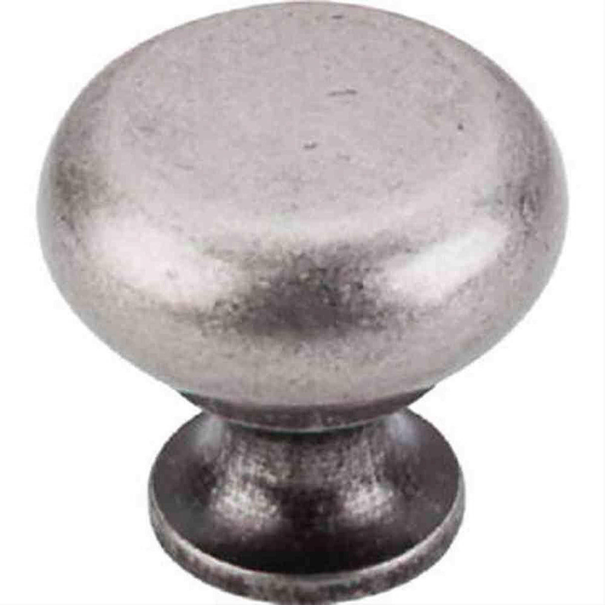 Top Knobs M275 Flat Faced Cabinet Knob 1-1/4" Pewter Antique