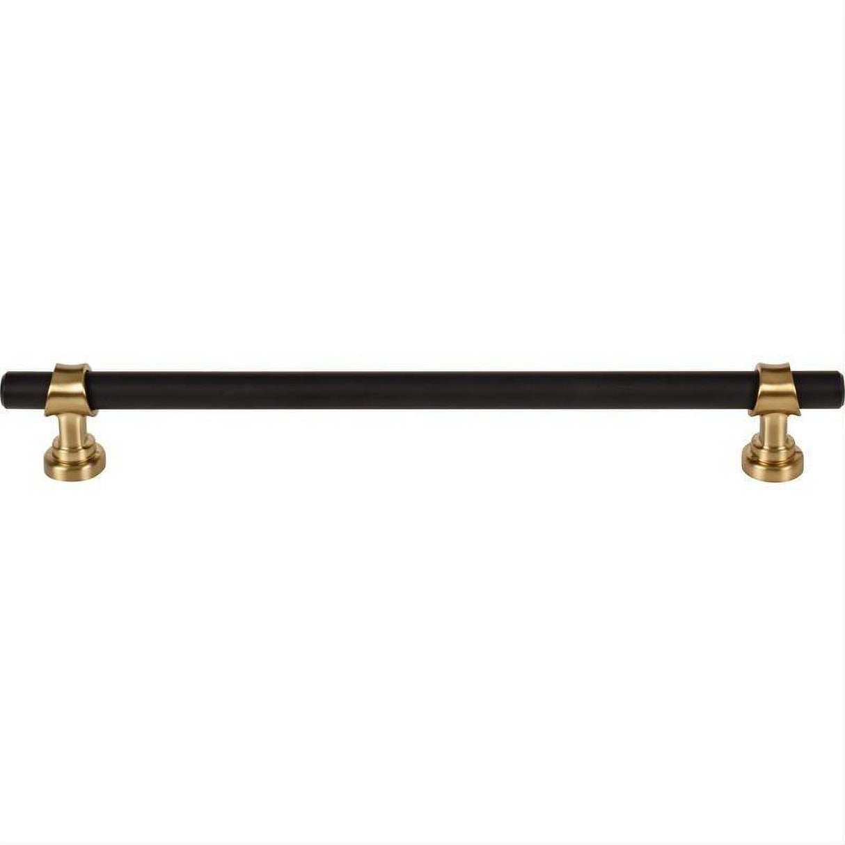 Top Knobs M2752 M2744 Bit 8 13/16" Center to Center Bar Pull Flat Black and Honey Bronze