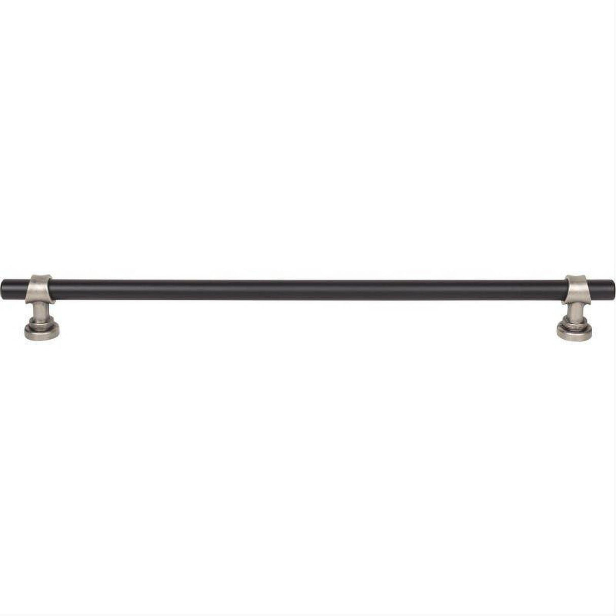 Top Knobs M2766 M2756 Bit 12" Center to Center Bar Pull Flat Black and Pewter Antique