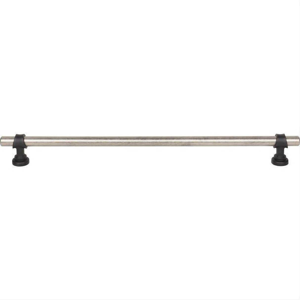 Top Knobs M2767 M2756 Bit 12" Center to Center Bar Pull Pewter Antique and Flat Black