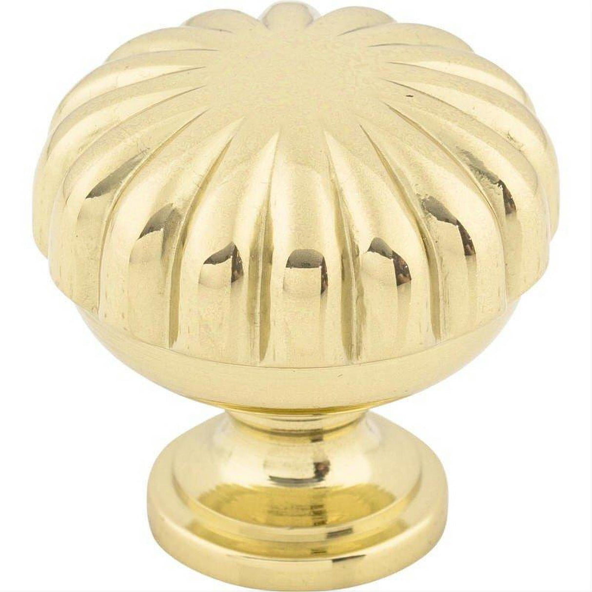 Top Knobs M320 Melon 1 1/4" Diameter Mushroom Cabinet Knob Polished Brass