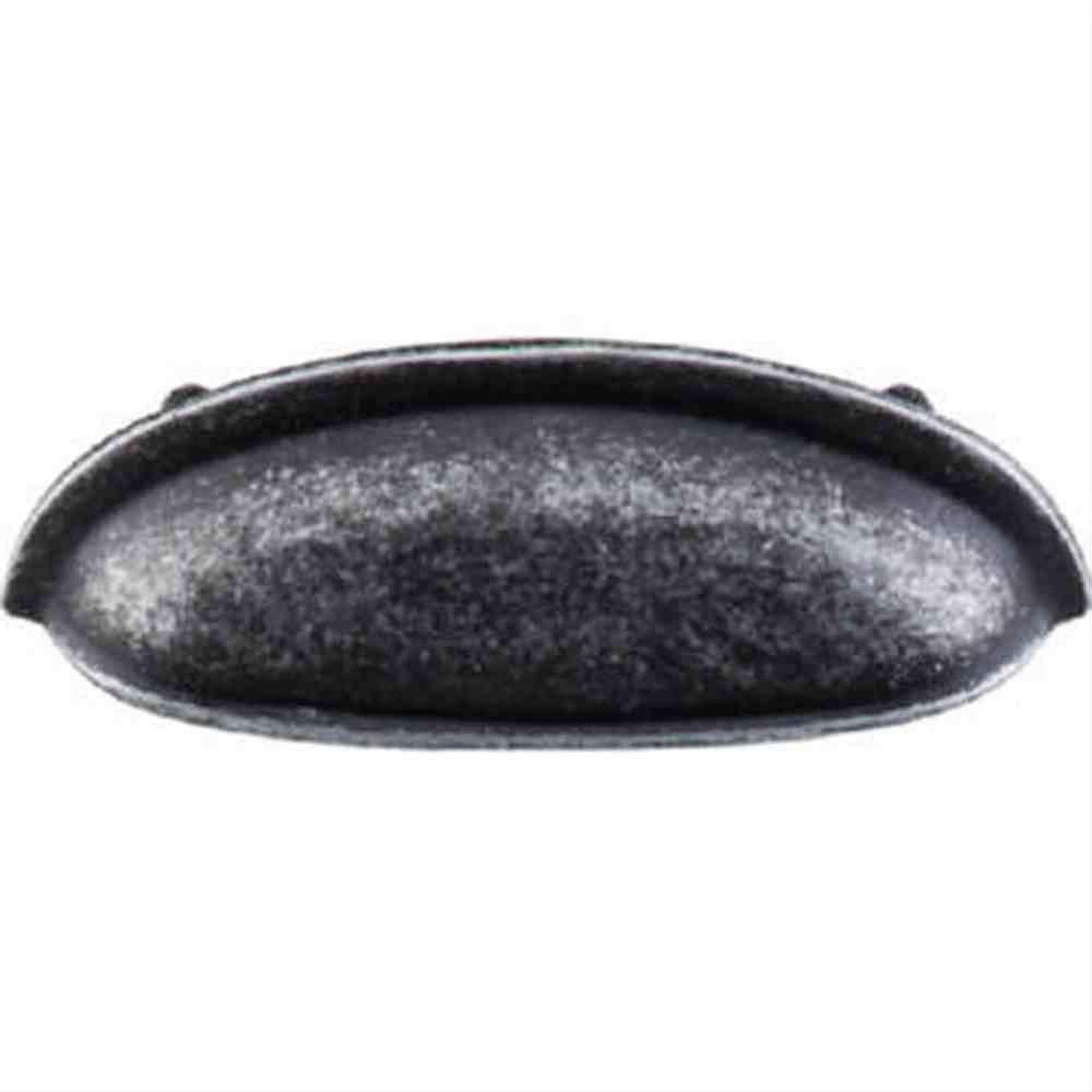 Top Knobs M363 Somerset Cup Pull 3" Center to Center Black Iron
