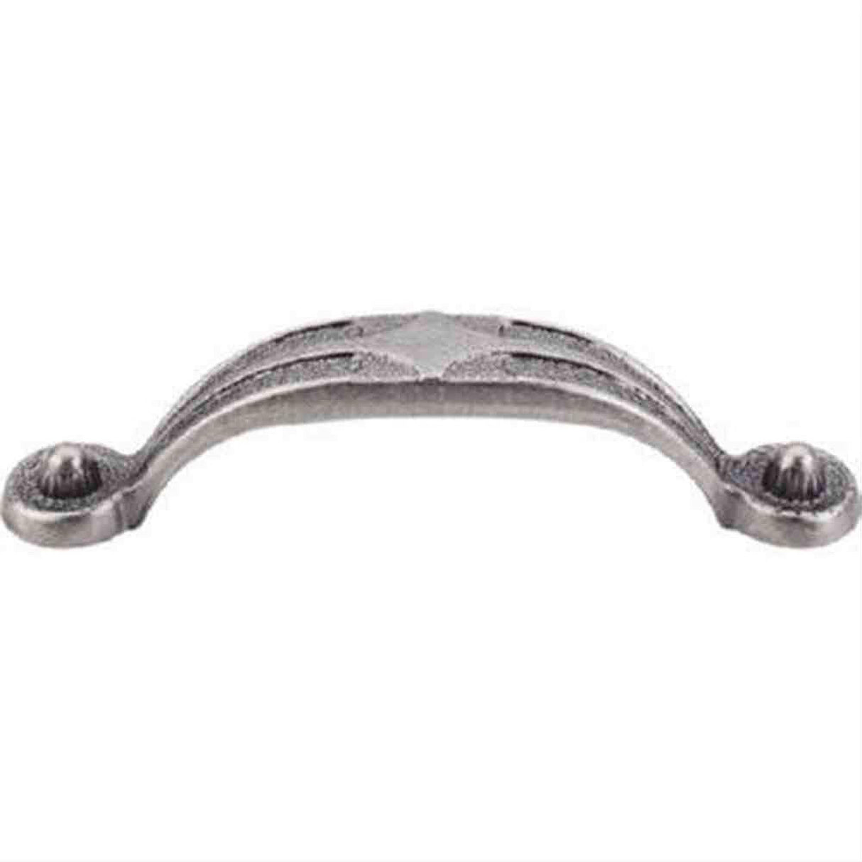 Top Knobs M491 Star Cabinet Pull 3-3/4" Center to Center Pewter Antique