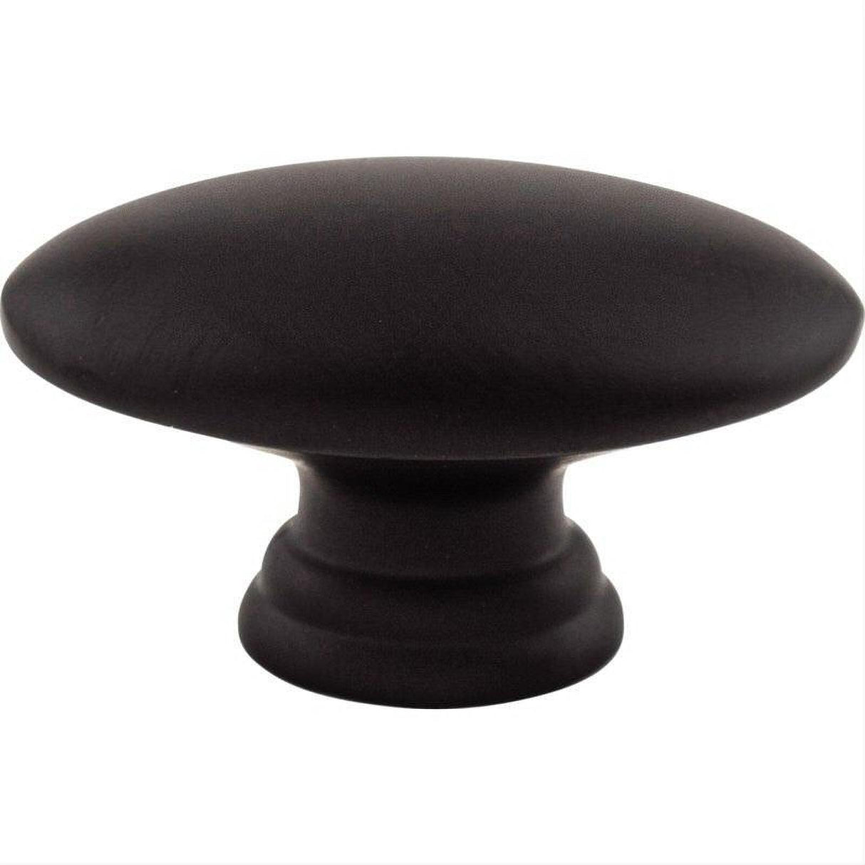 Top Knobs M499 Flat Oval 1 1/2" Length Oval Cabinet Knob Flat Black