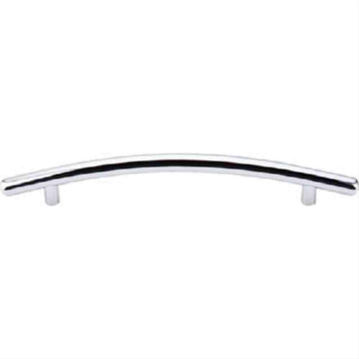 Top Knobs M537 Curved Bar Cabinet Pull 6-5/16" Center to Center Polished Chrome
