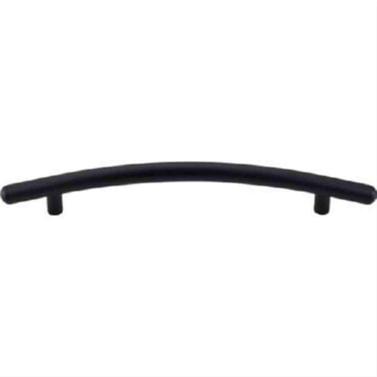 Top Knobs M539 Curved Bar Cabinet Pull 6-5/16" Center to Center Flat Black