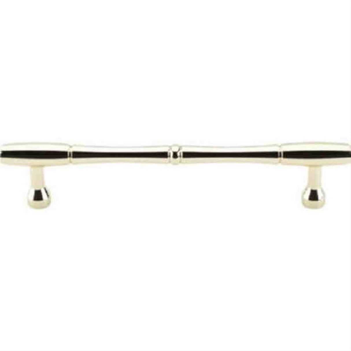 Top Knobs M722-7 Nouveau Bamboo Cabinet Pull 7" Center to Center Polished Brass