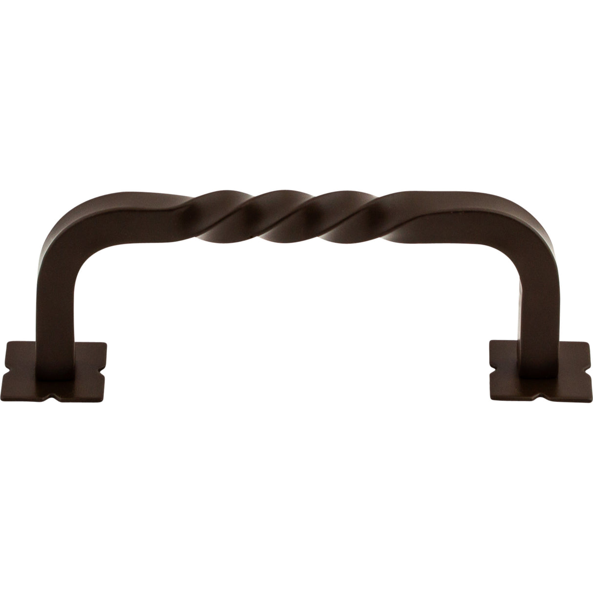 Top Knobs M784 Square Twist D Cabinet Pull 3-3/4" Center to Center Oil Rubbed Bronze