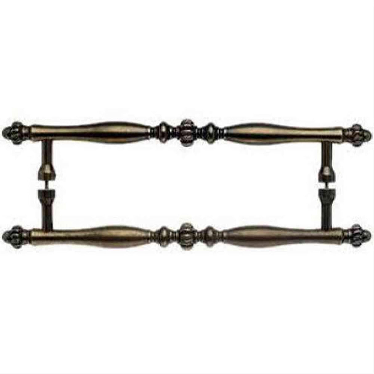 Top Knobs M811-12 PAIR Somerset Melon Door Pull Back to Back 12" Center to Center German Bronze