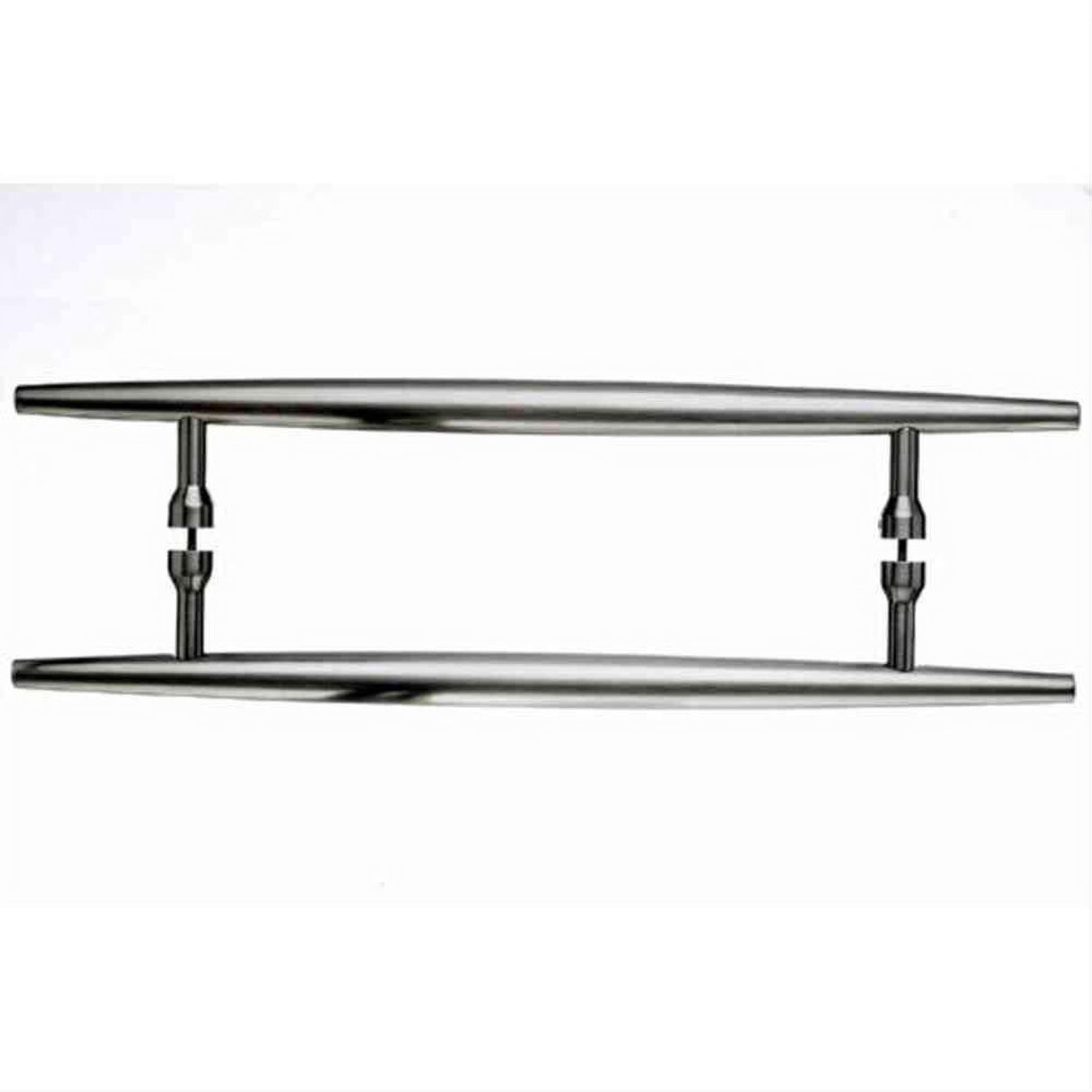 Top Knobs M850-12 PAIR Nouveau Arrow Door Pull Back to Back 12" Center to Center Brushed Satin Nickel
